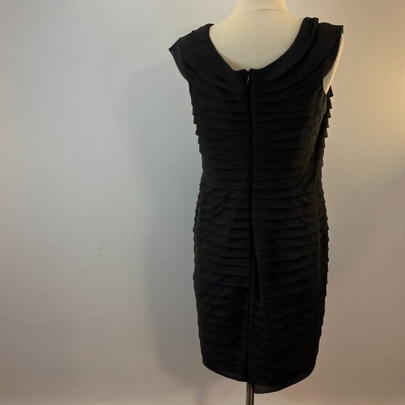 Dressbarn Collection Women's black ruffle Dress - Size 10 - Picture 4 of 5